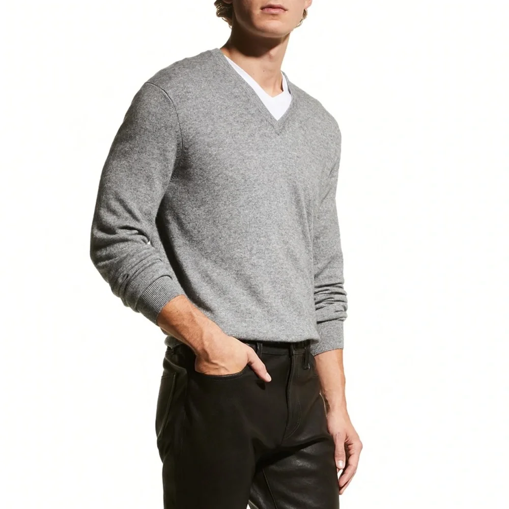 Thomas Pink Merino Wool V-Neck Sweater, Jumper - Picture 9 of 9